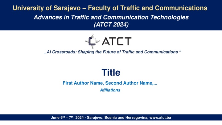 university of sarajevo faculty of traffic n.w