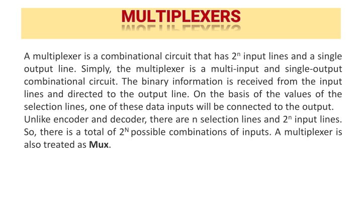 multiplexers n.w