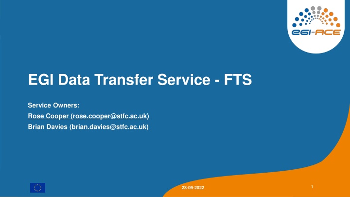 egi data transfer service fts n.w