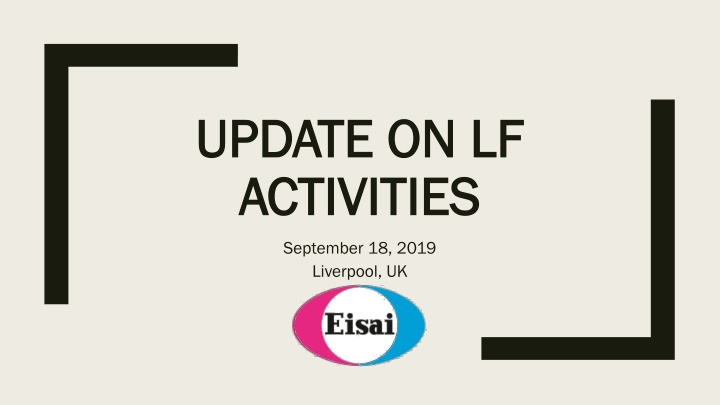 update on lf update on lf activities activities n.w
