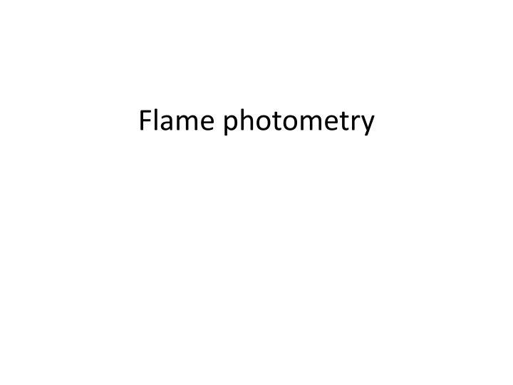 flame photometry n.w