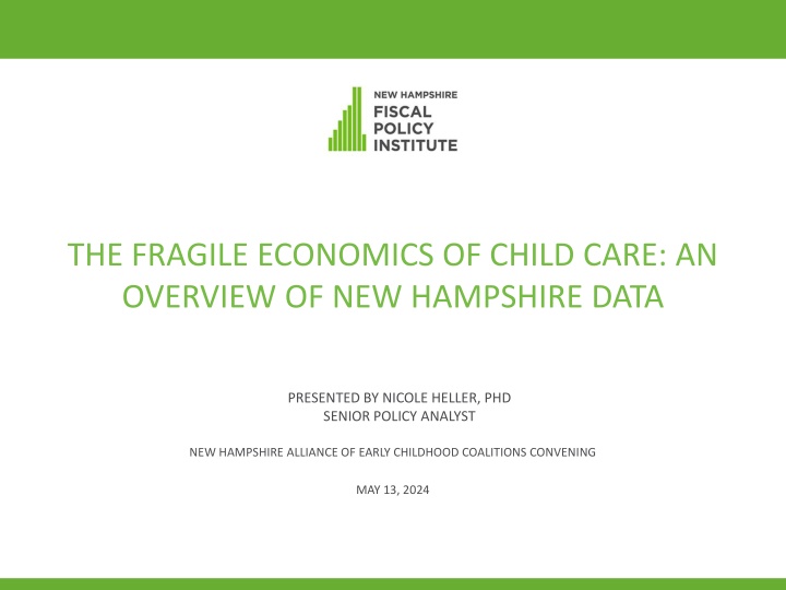 the fragile economics of child care an overview n.w