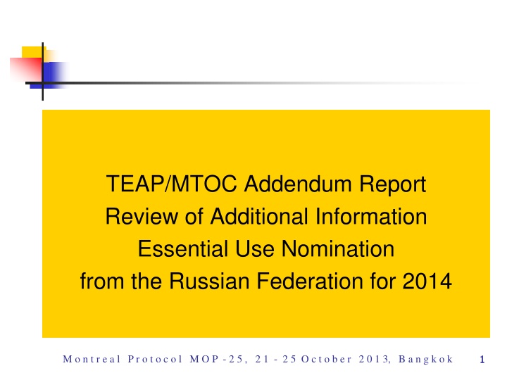 teap mtoc addendum report review of additional n.w