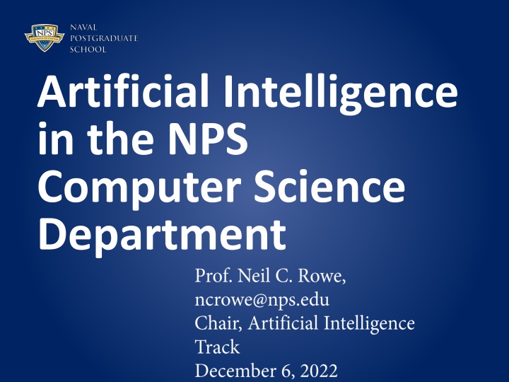 artificial intelligence in the nps computer n.w