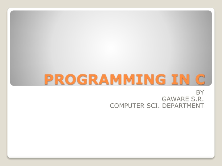 programming in c n.w
