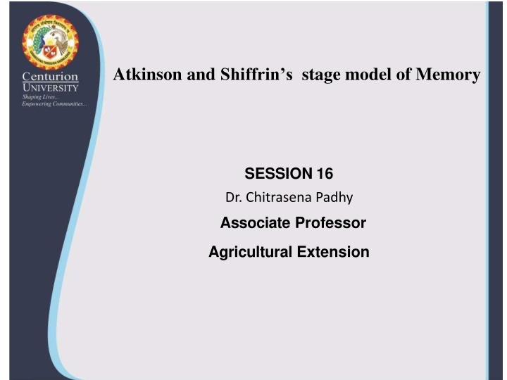atkinson and shiffrin s stage model of memory n.w