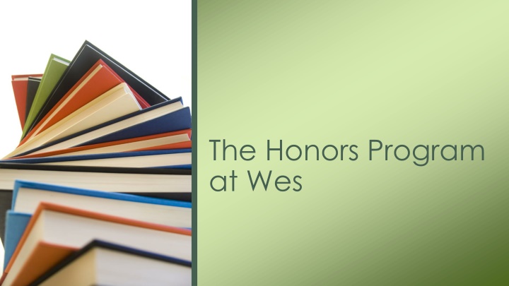 the honors program at wes n.w