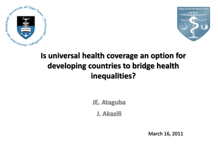 is universal health coverage an option n.w