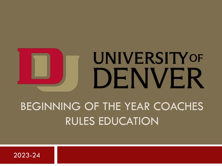 beginning of the year coaches rules education n.w