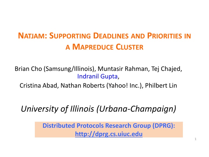 Supporting Deadlines and Priorities in a MapReduce Cluster
