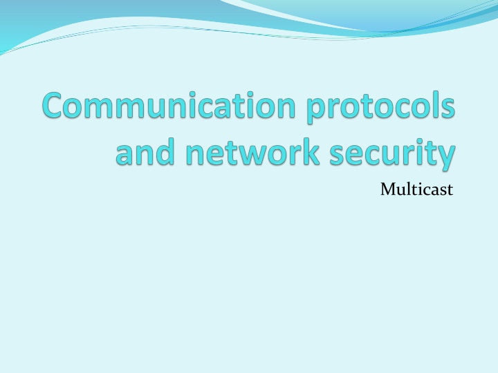 multicast n.w