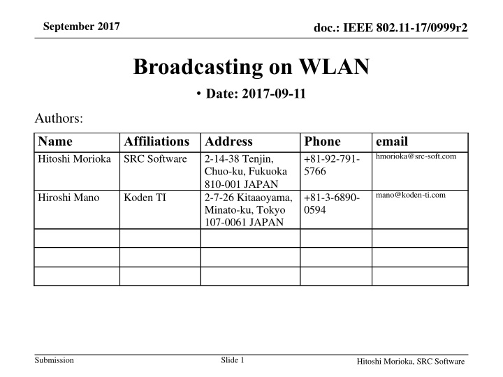 september 2017 n.w