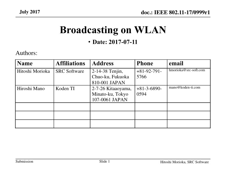 july 2017 n.w