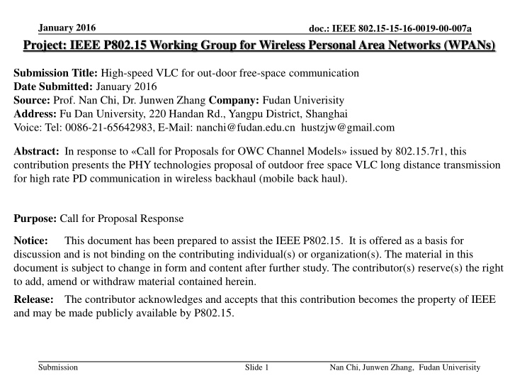 january 2016 project ieee p802 15 working group n.w
