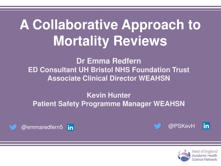 a collaborative approach to mortality reviews n.w