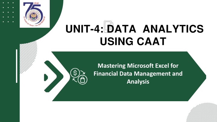 unit 4 data analytics using caat n.w