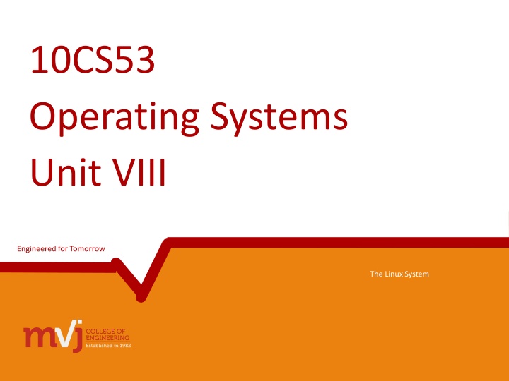10cs53 operating systems unit viii n.w