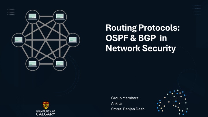 routing protocols ospf bgp in network security n.w