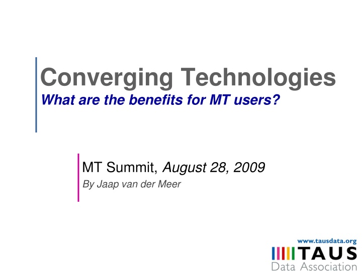 converging technologies what are the benefits n.w
