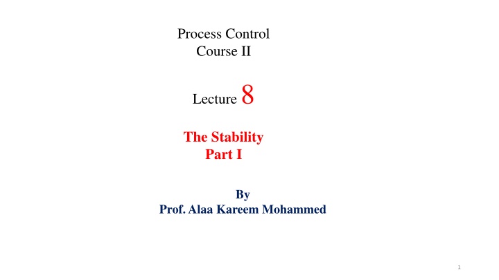 process control course ii n.w