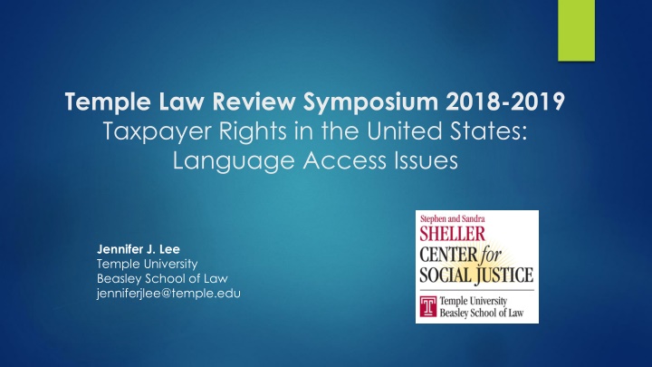 temple law review symposium 2018 2019 taxpayer n.w