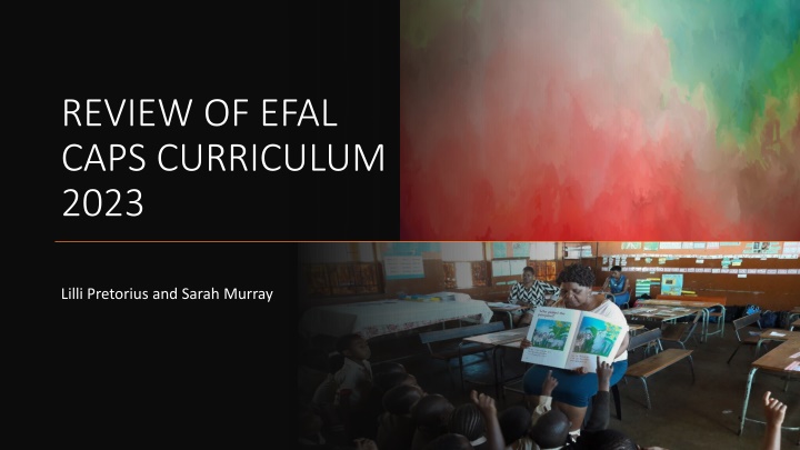 review of efal caps curriculum 2023 n.w