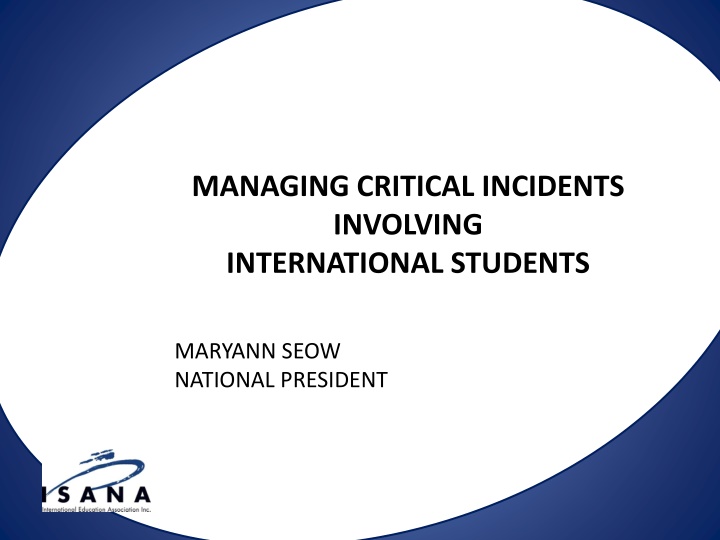 managing critical incidents involving n.w