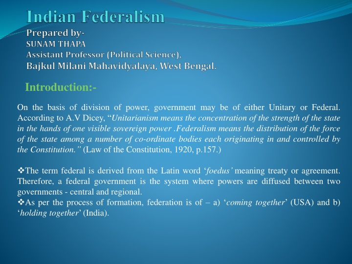 introduction n.w