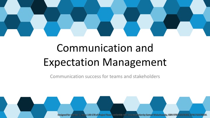 communication and expectation management n.w