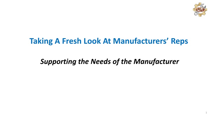 taking a fresh look at manufacturers reps n.w