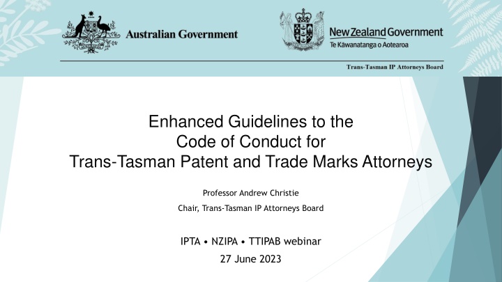 enhanced guidelines to the code of conduct n.w