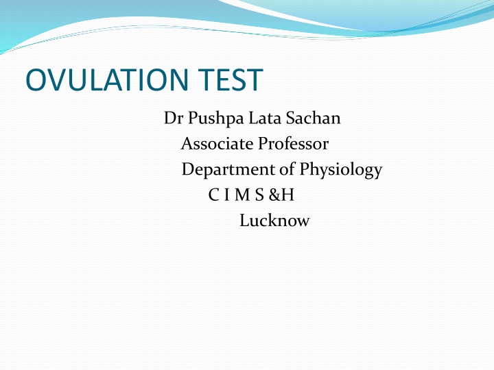 ovulation test n.w
