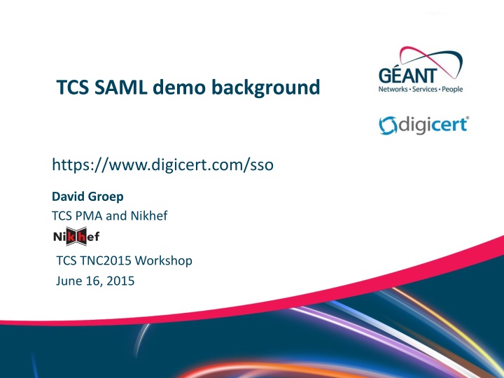 tcs saml demo background n.w