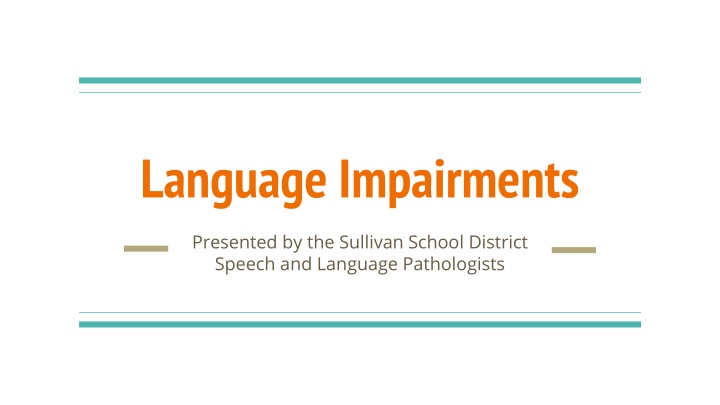 language impairments n.w