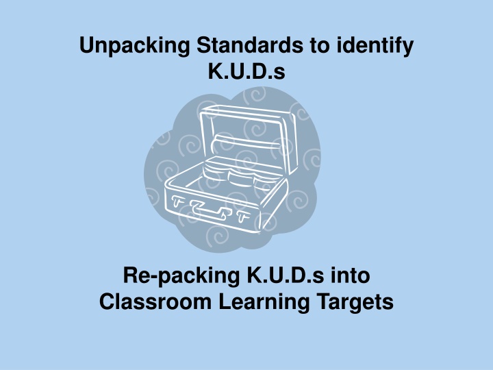 unpacking standards to identify k u d s n.w