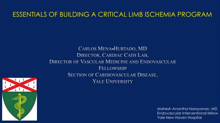 essentials of building a critical limb ischemia n.w