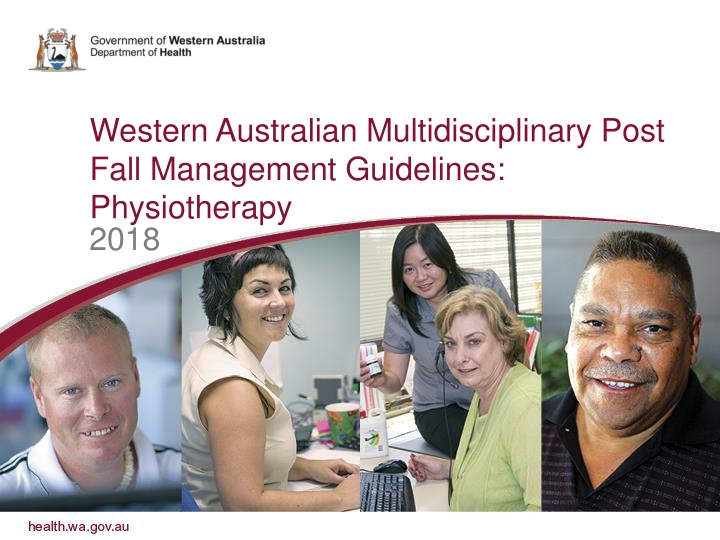 western australian multidisciplinary post fall n.w