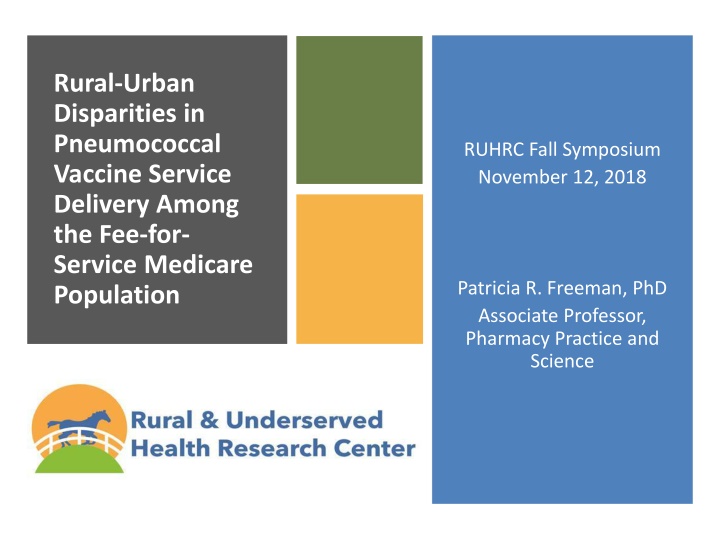 rural urban disparities in pneumococcal vaccine n.w