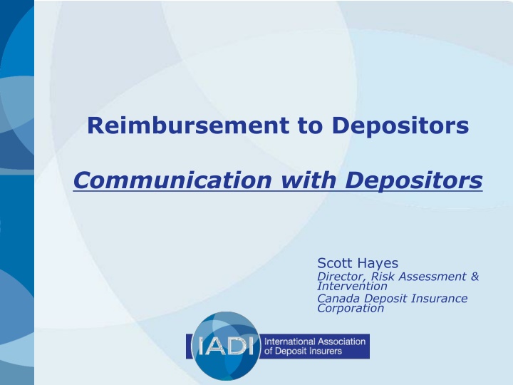 reimbursement to depositors n.w
