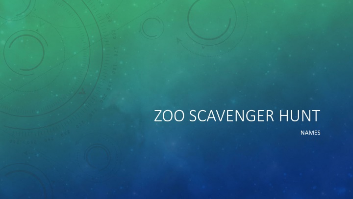 zoo scavenger hunt n.w