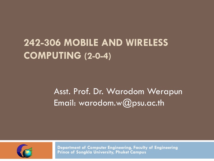 242 306 mobile and wireless computing 2 0 4 n.w