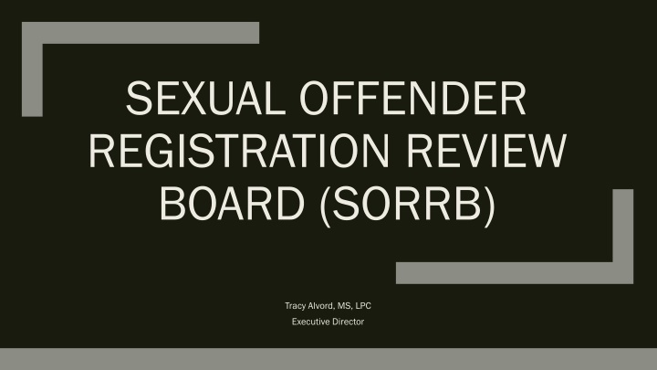sexual offender registration review board sorrb n.w