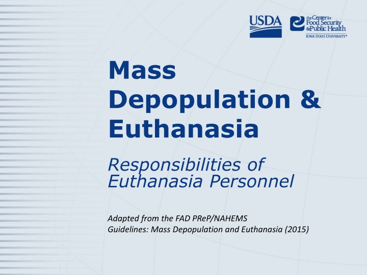 mass depopulation euthanasia n.w