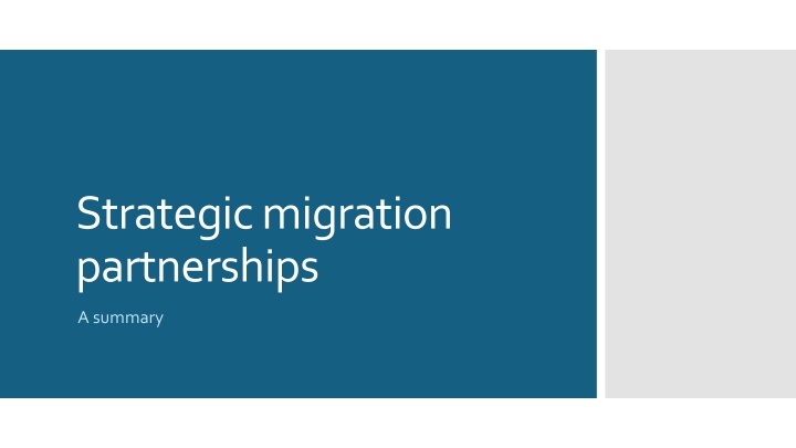 strategic migration partnerships n.w