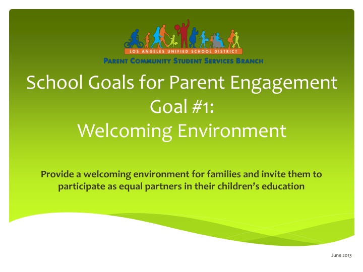 school goals for parent engagement goal n.w