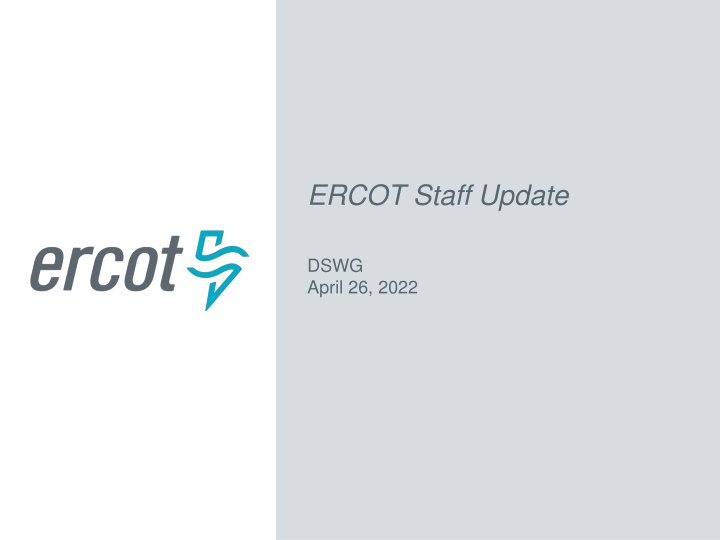 ercot staff update n.w