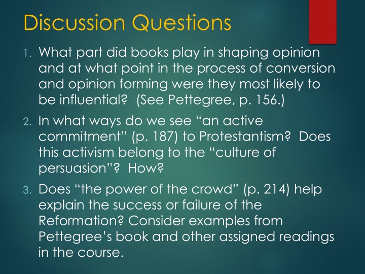 discussion questions n.w