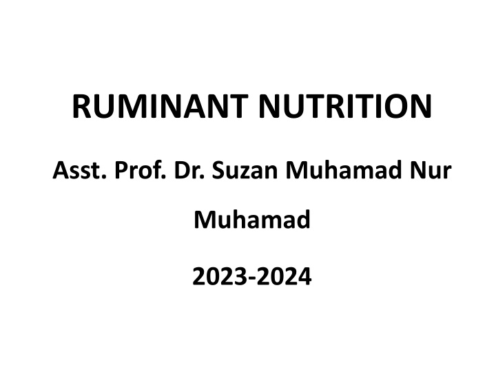 ruminant nutrition n.w