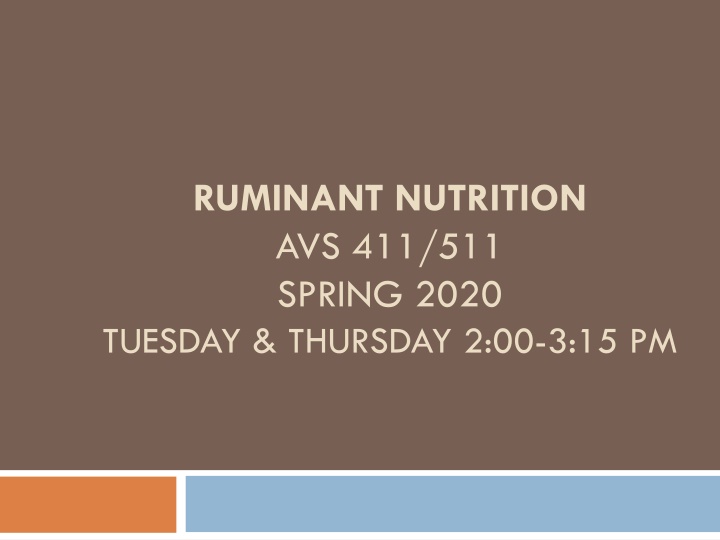 ruminant nutrition avs 411 511 spring 2020 n.w