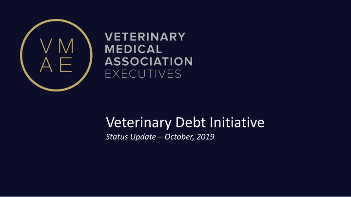 veterinary debt initiative status update october n.w
